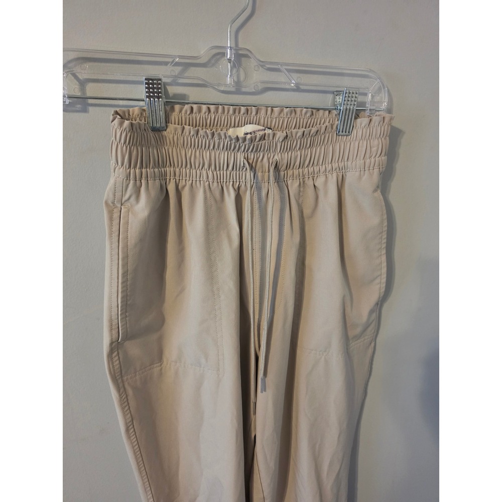 Abercrombie & Fitch Womens XS Tan Beige High Rise Elastic Waist Jogger Pants - Picture 3 of 7